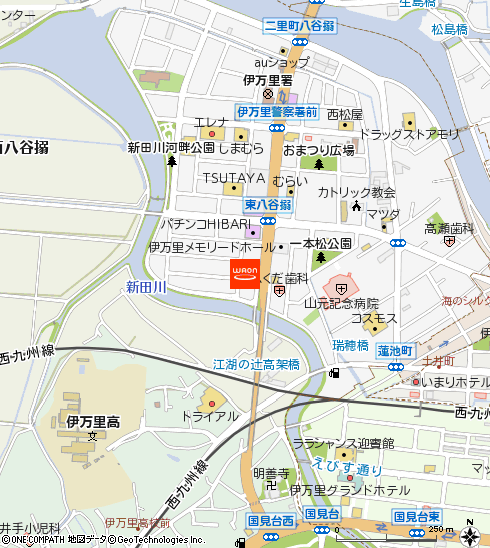 ファミコンハウス伊万里店付近の地図